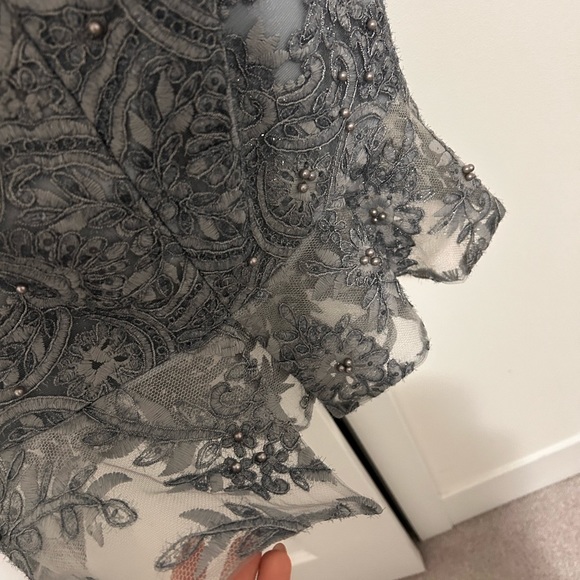 Blk Sheep Lace Overlay Lavender Dress - Picture 4 of 5